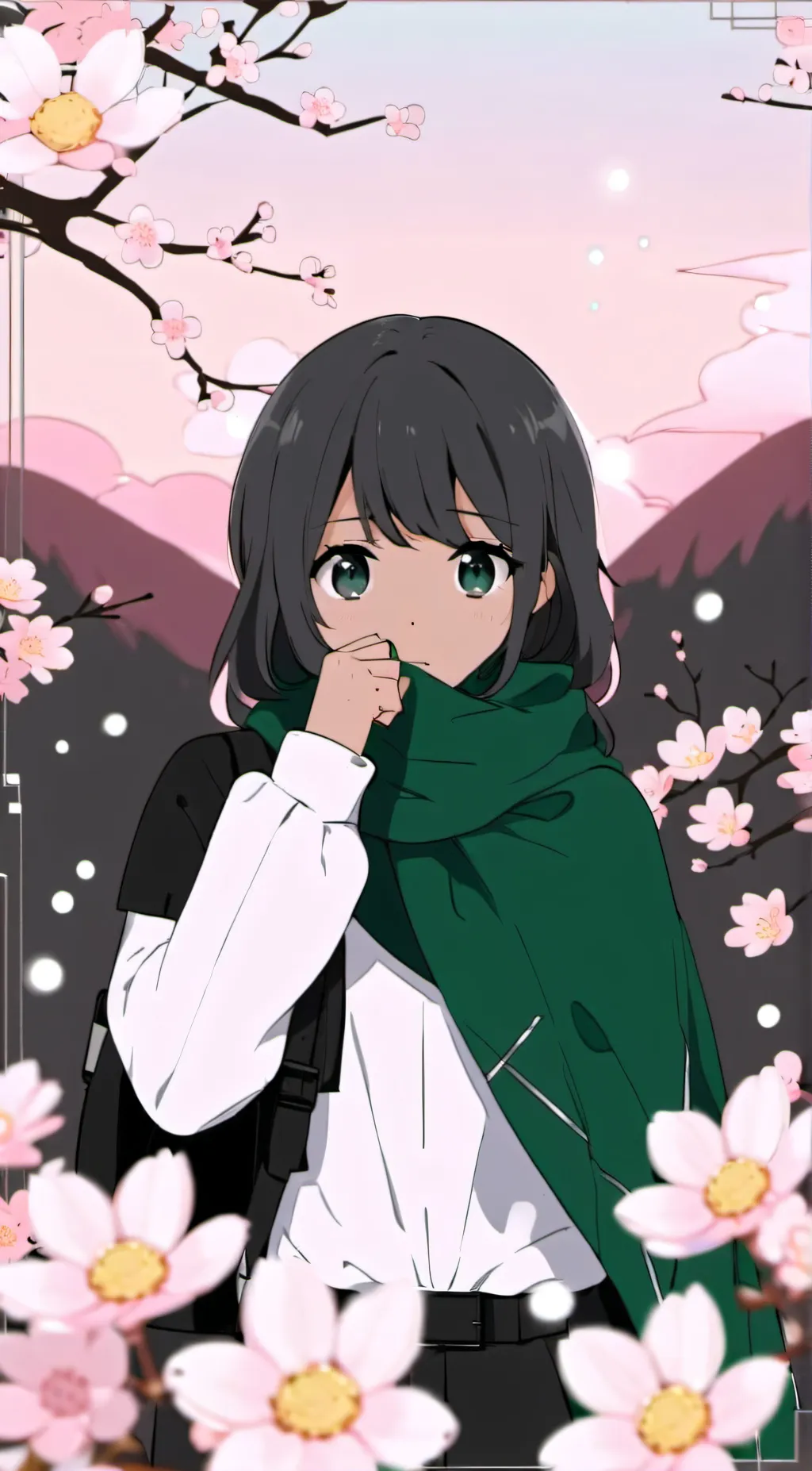 ai character: Sakura background