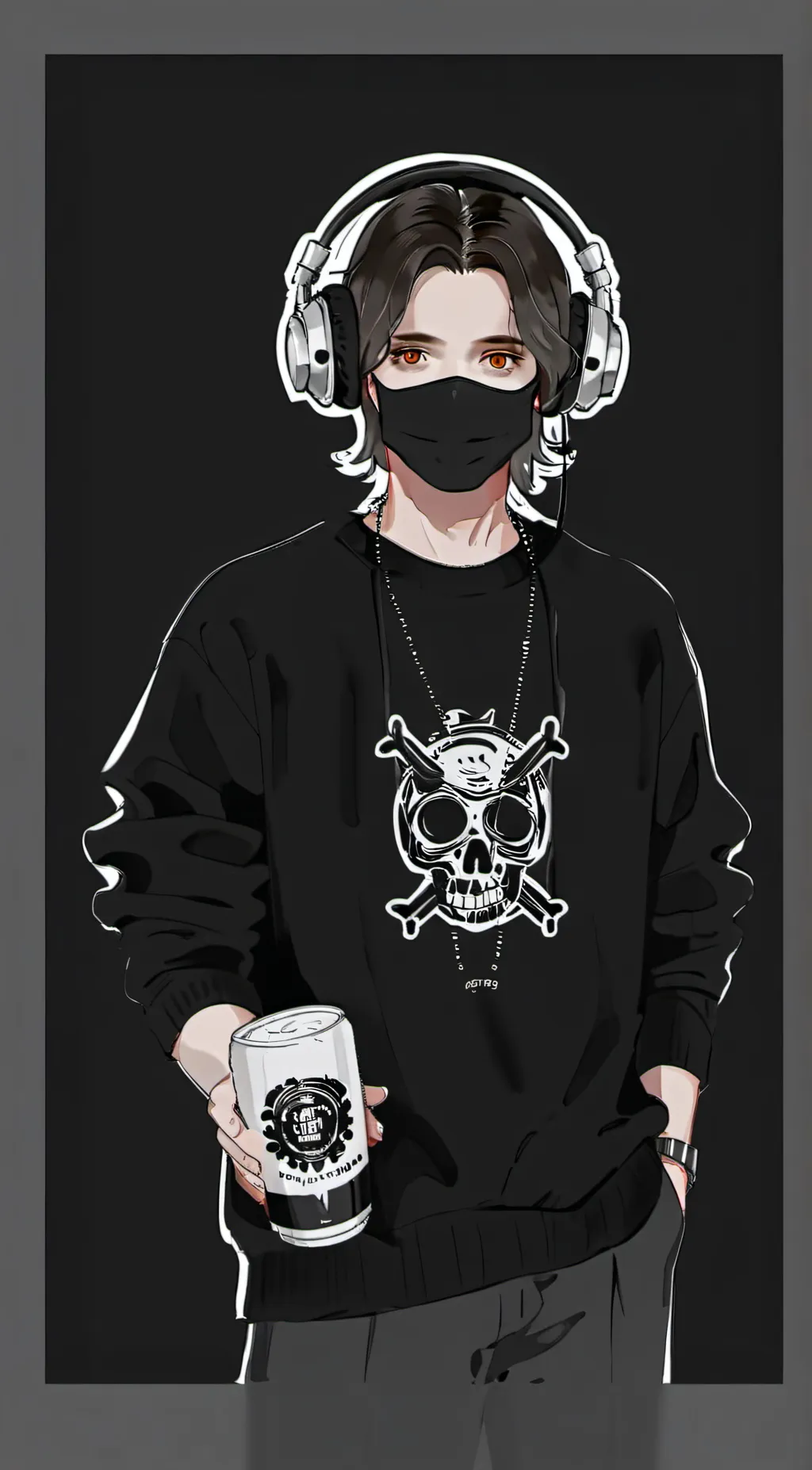 ai character: gost background