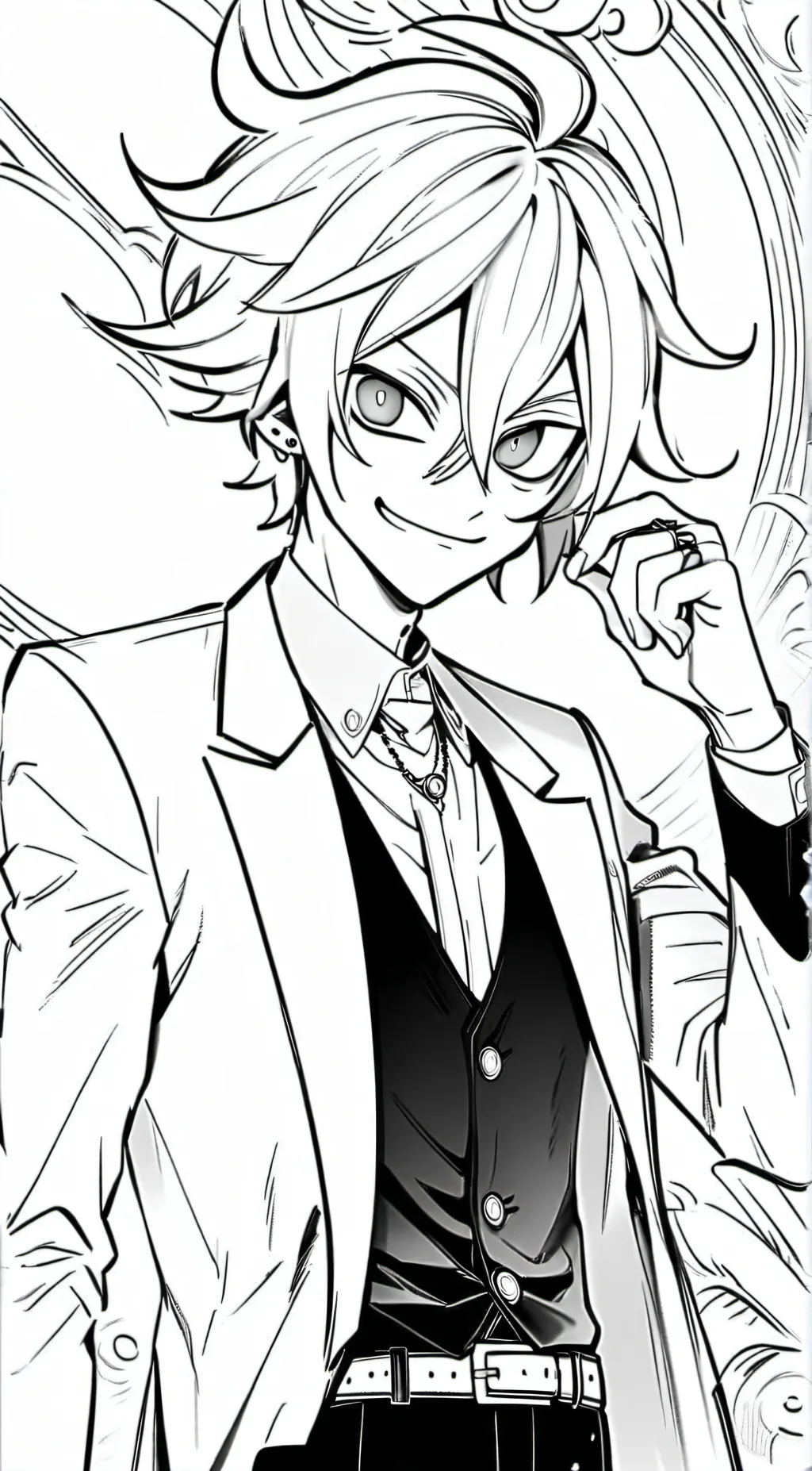 ai character: Lucifer Mange background