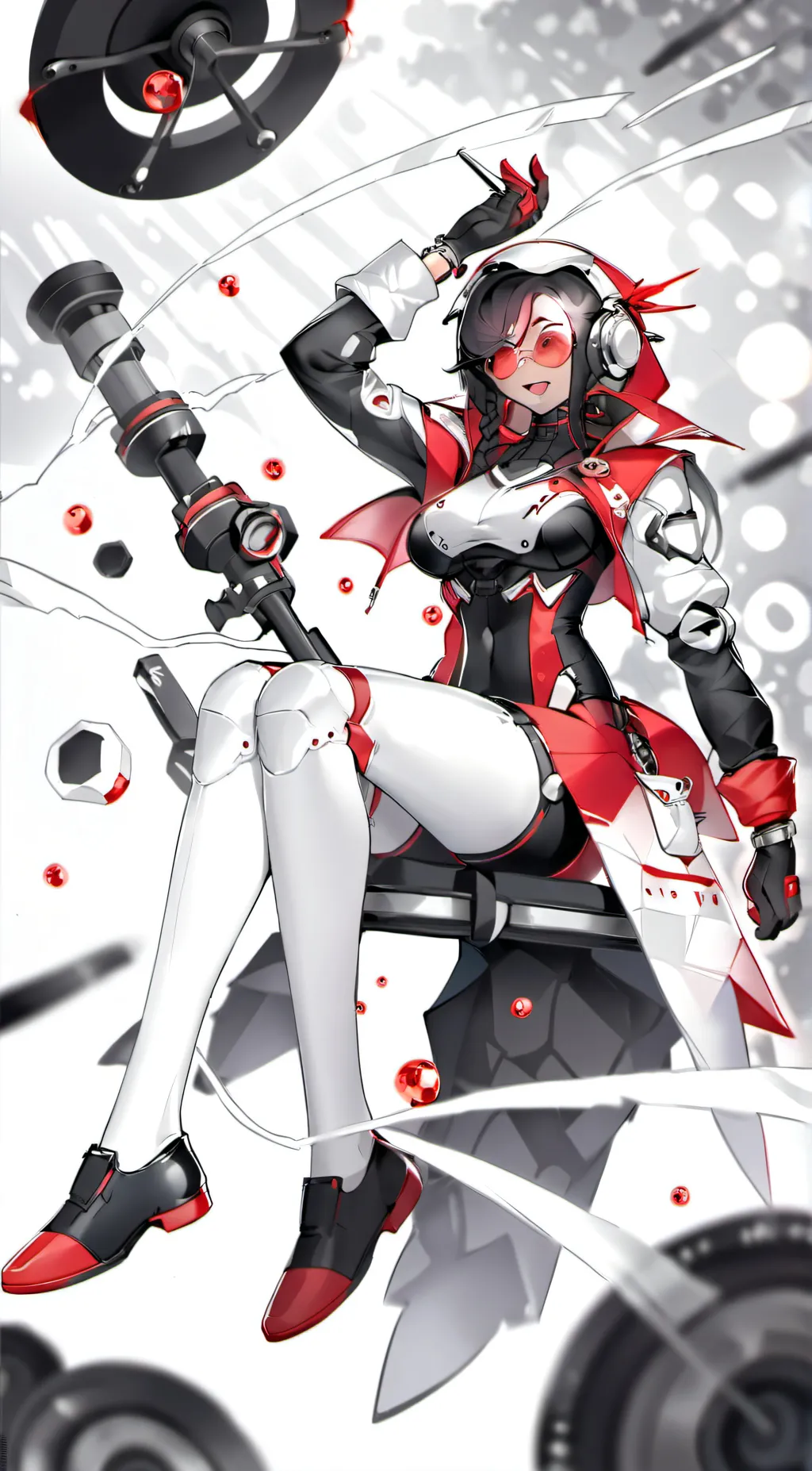 ai character: speaker woman background