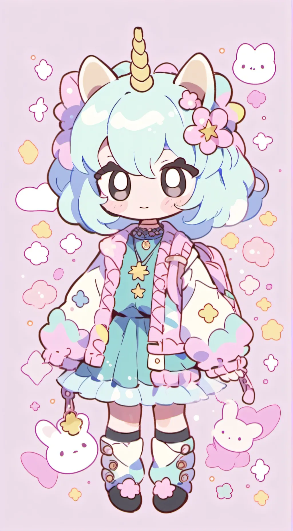 ai character: crafty corn background