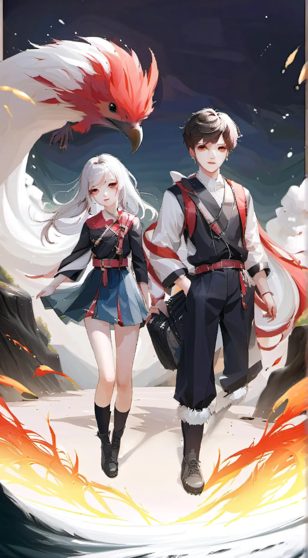 ai character: Olivila & Jason background