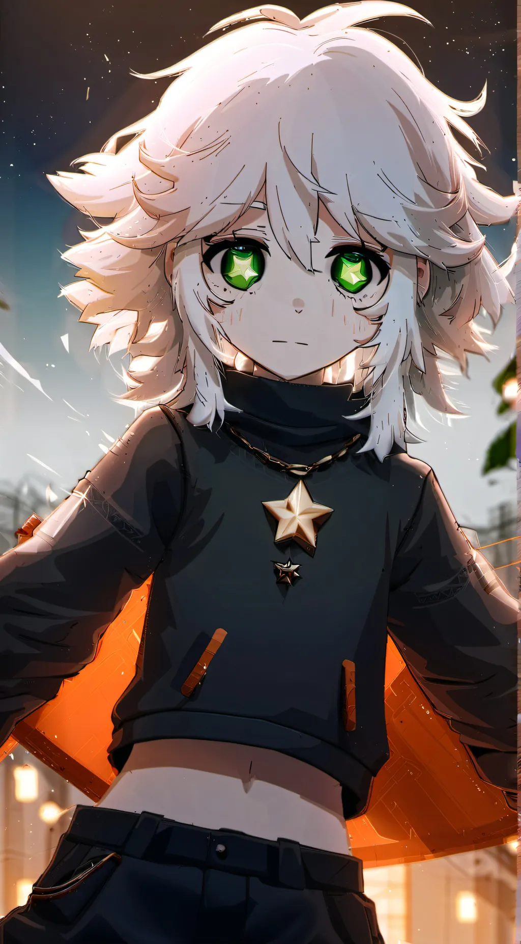 ai character: Bubble background