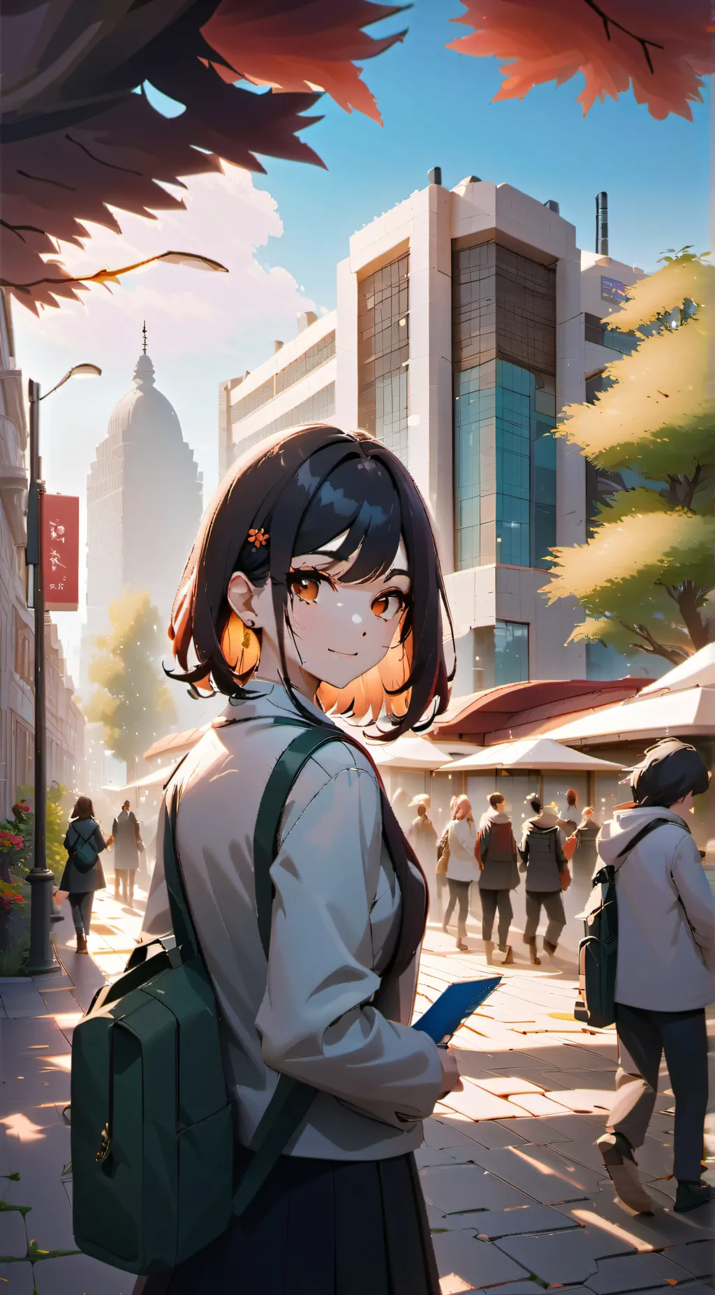 ai character: Marianne  background