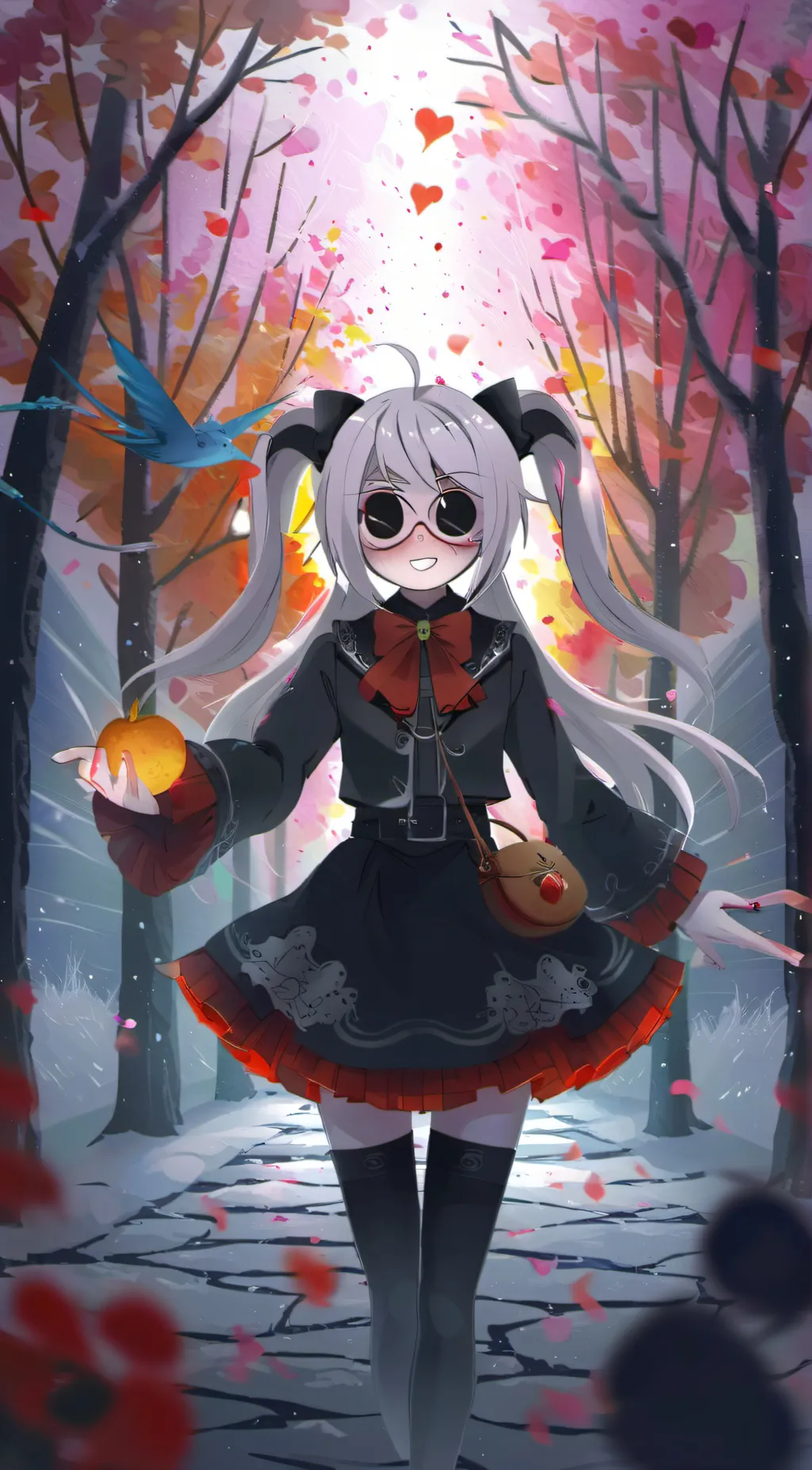 ai character: Fnia puppet  background