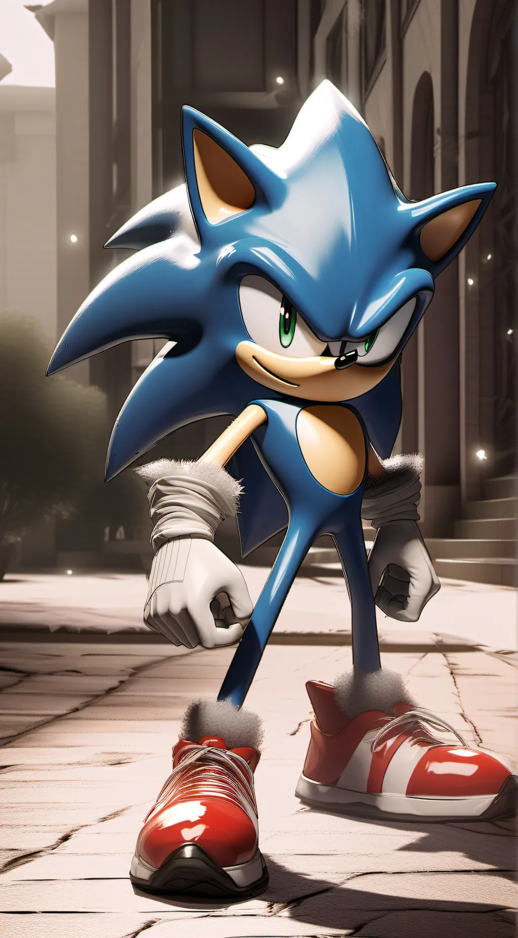 ai character: Sonic the hedgehog background