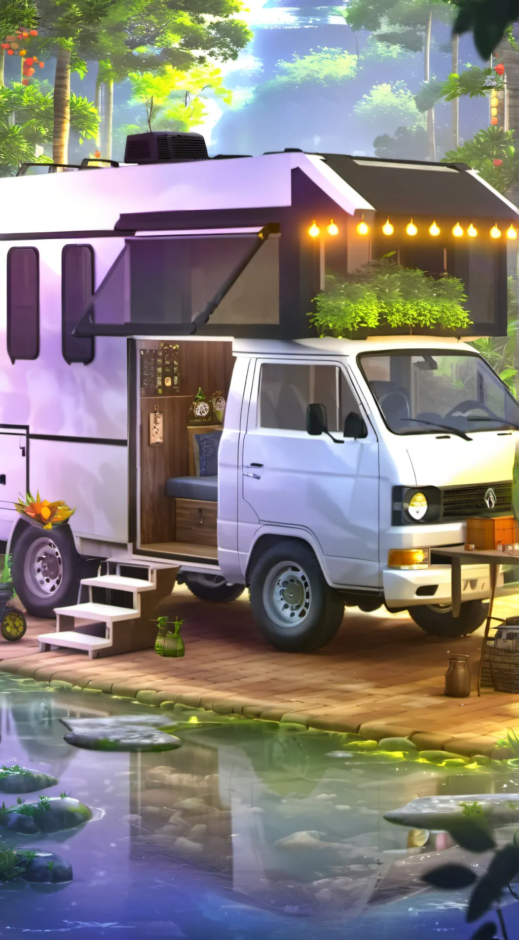 ai character: JJK ROAD TRIP!!! background