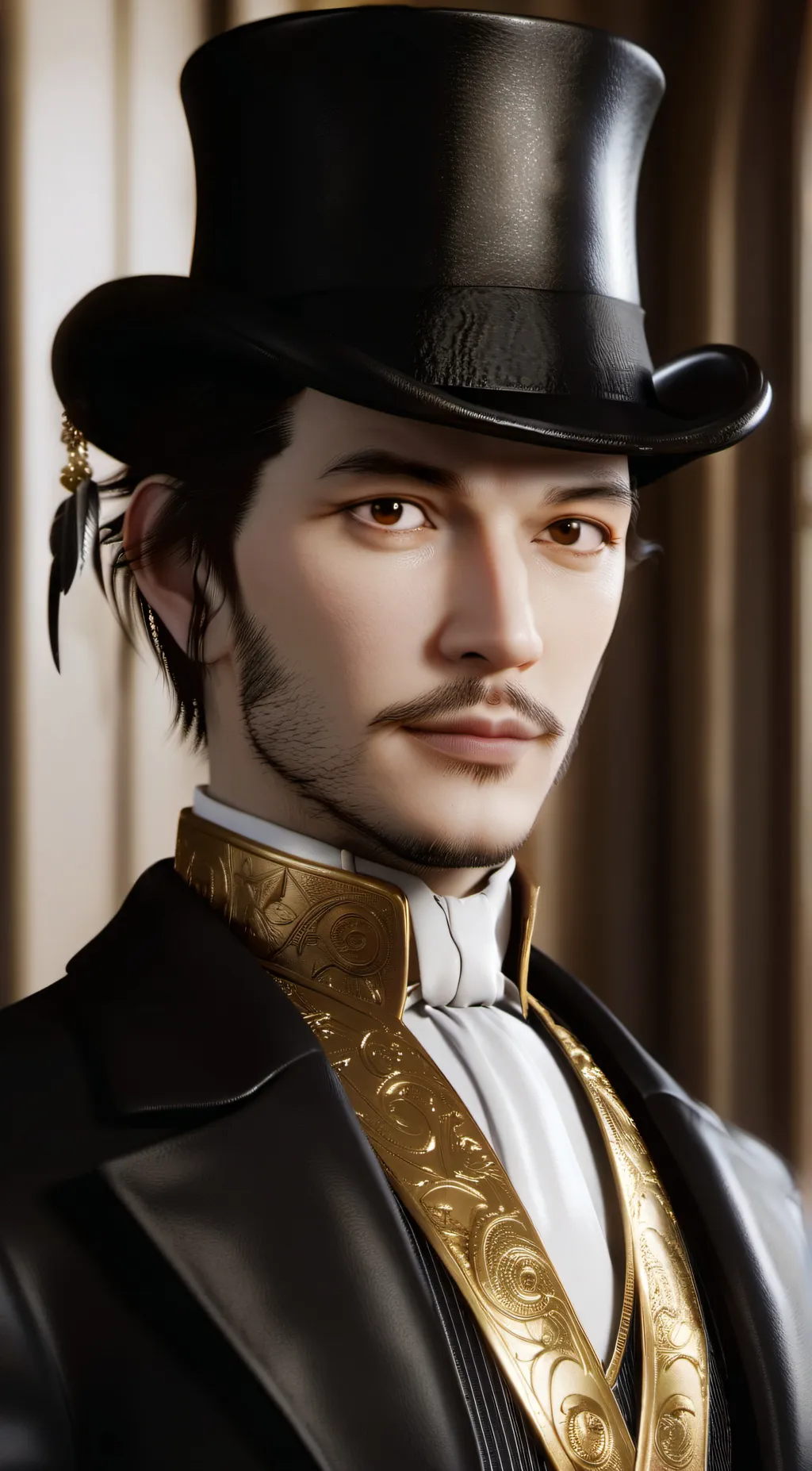 ai character: digital circus background