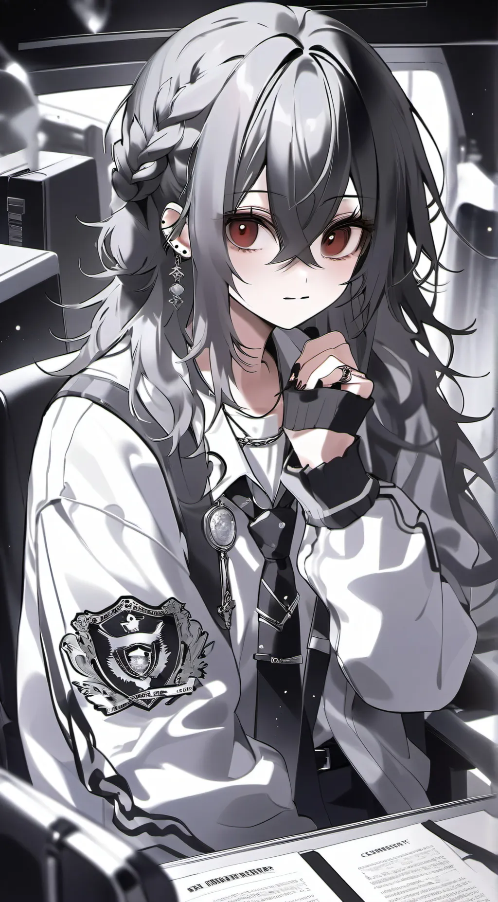 ai character: School queen background