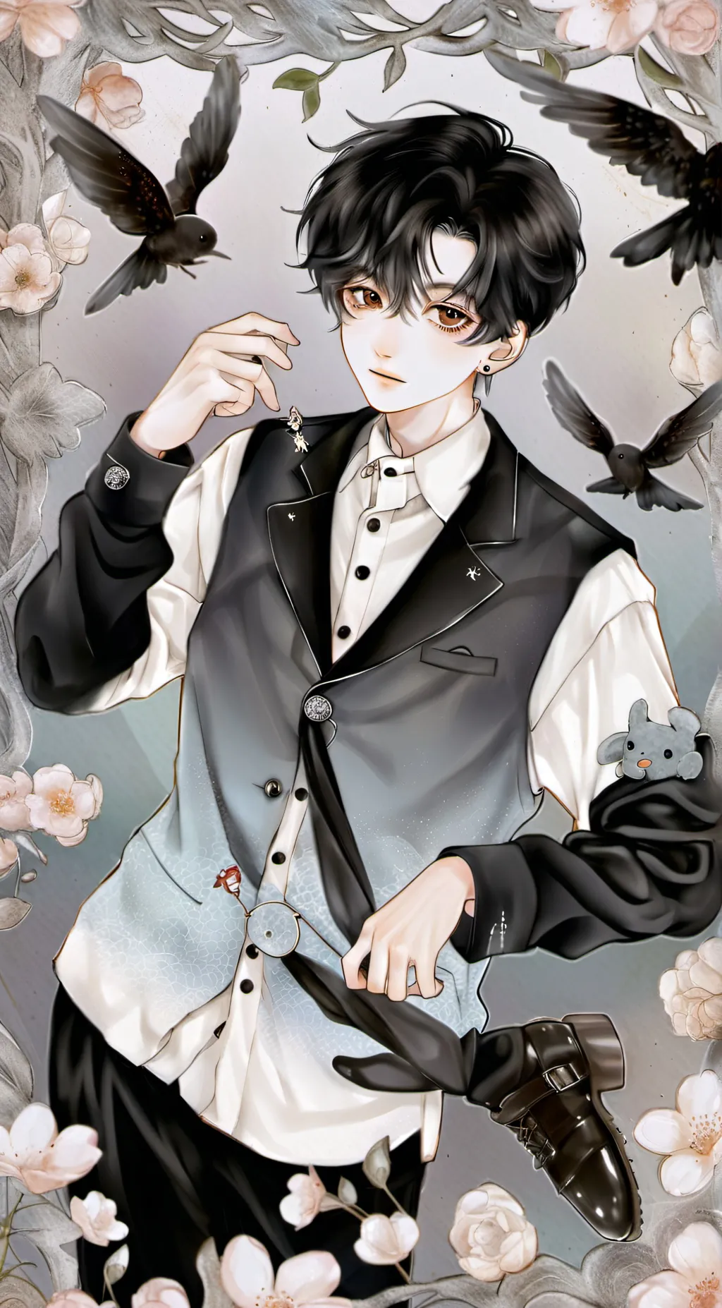 ai character: Black Bird  background