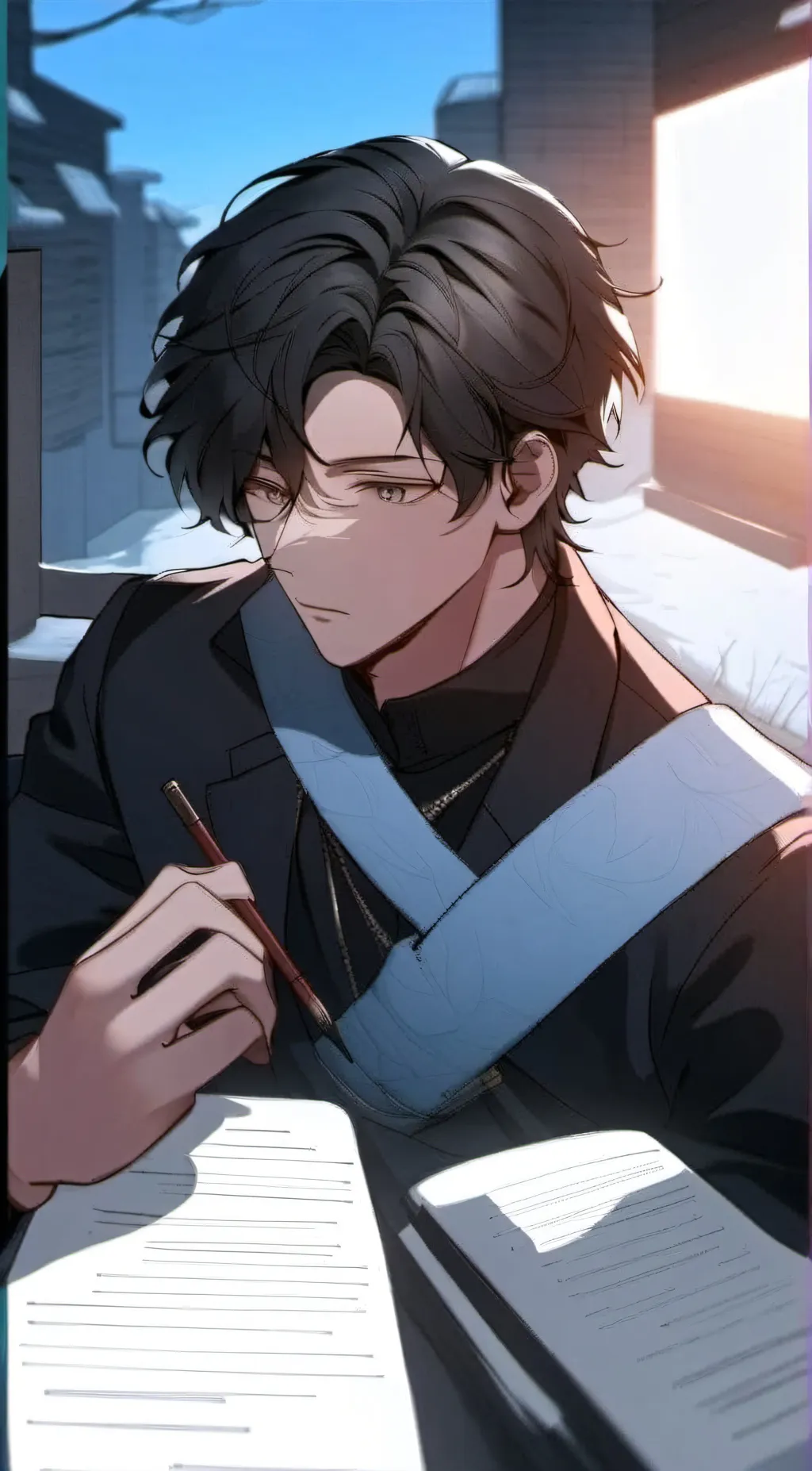 ai character: Leo background