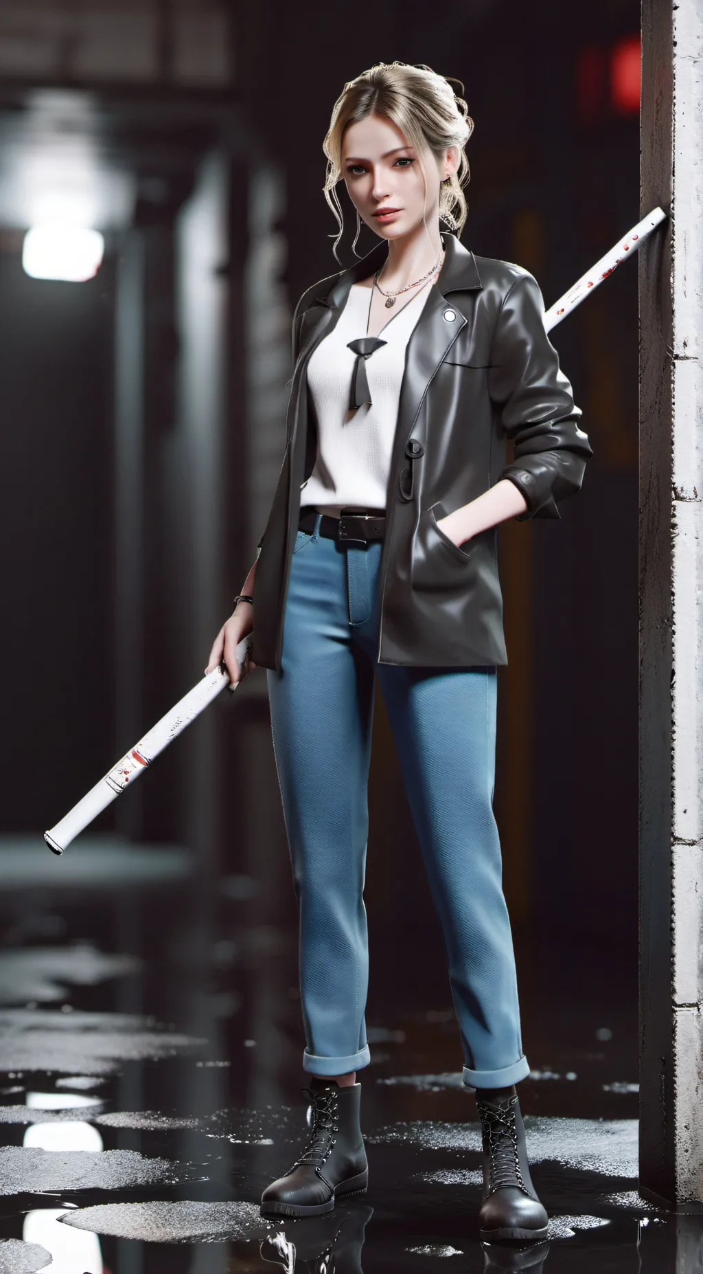 ai character: Cait (cat) background