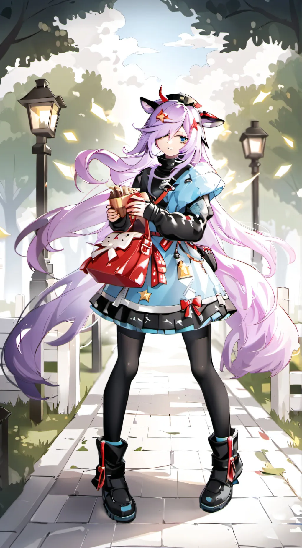 ai character: Luna background