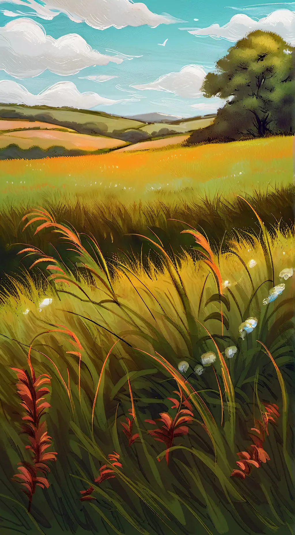 ai character: GRASS background