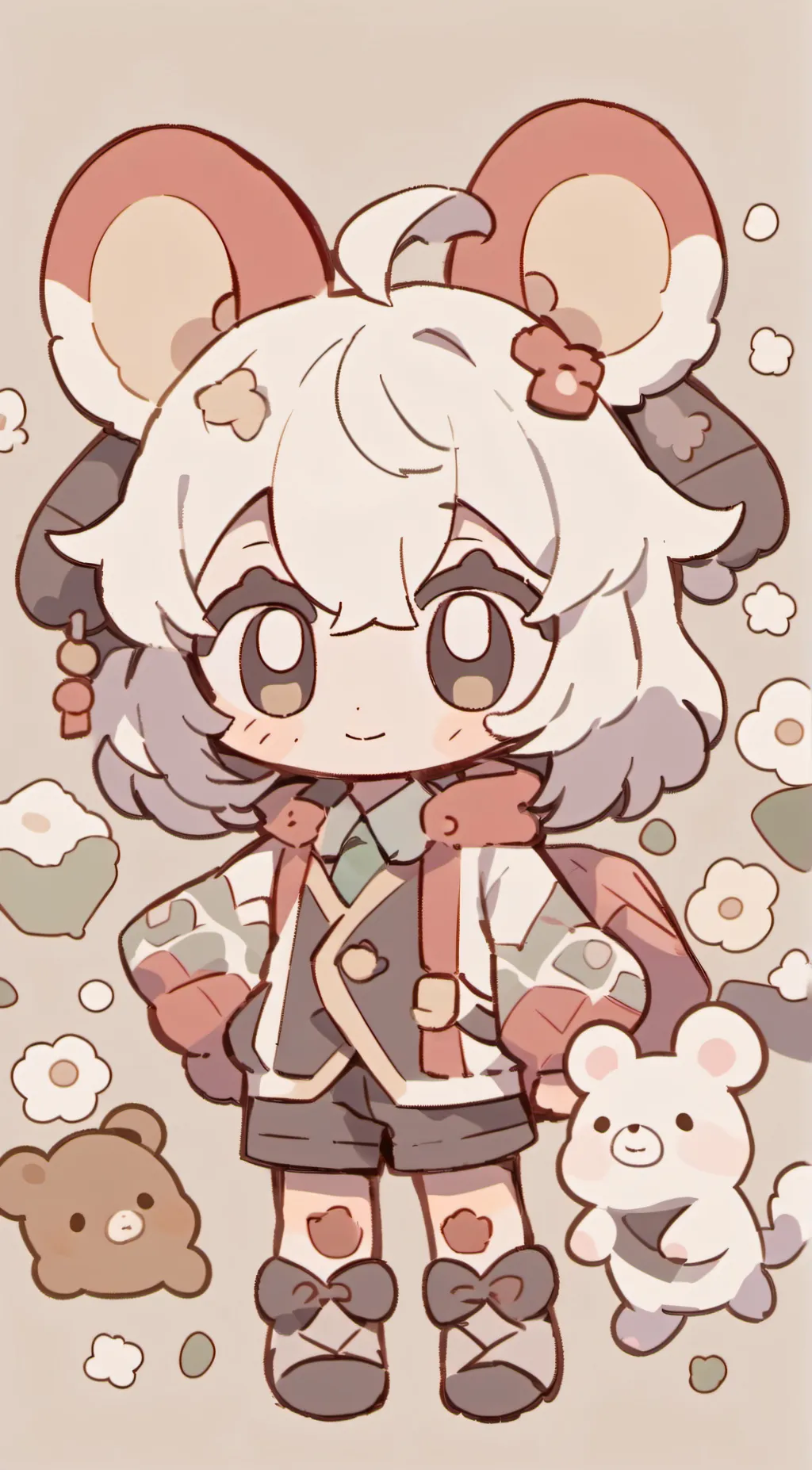 ai character: ~smiling pools~ background