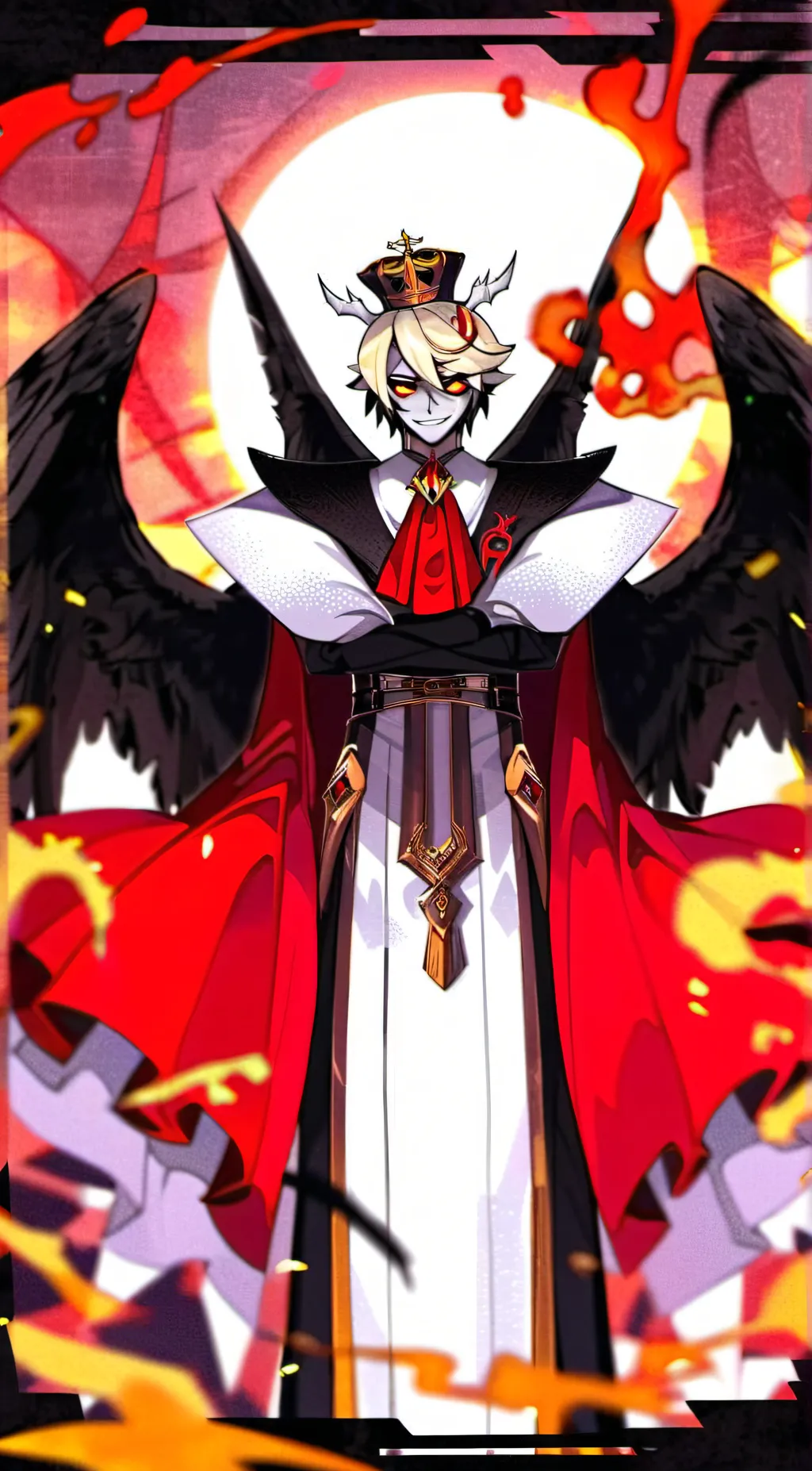 ai character: LUCIFER  background