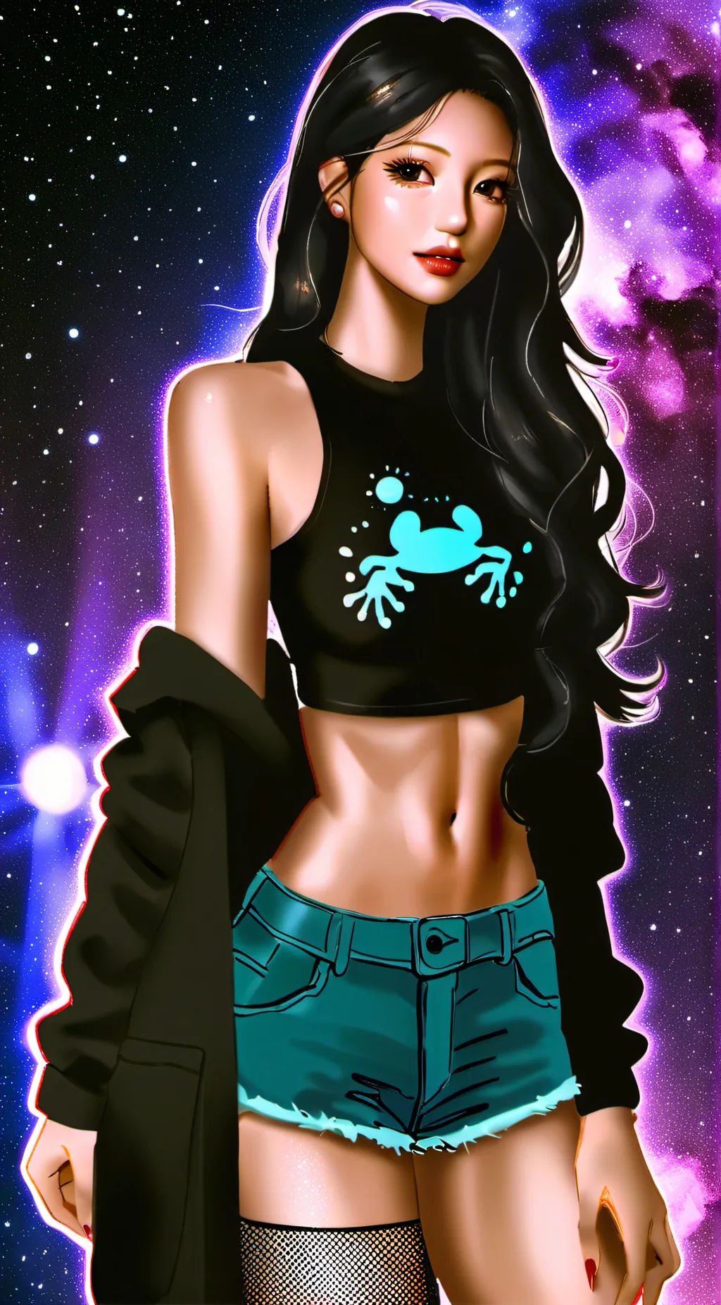 ai character: Miss violet chumi background