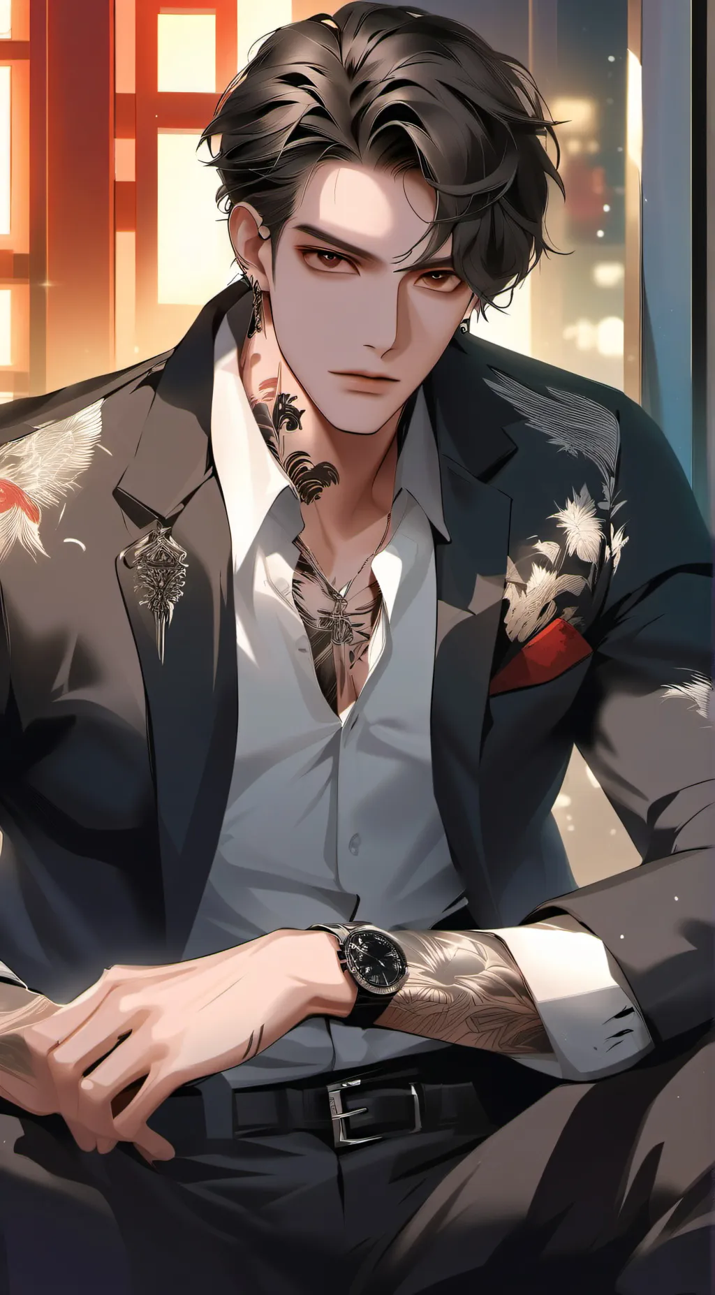 ai character: Dangerous Mafia😵 background