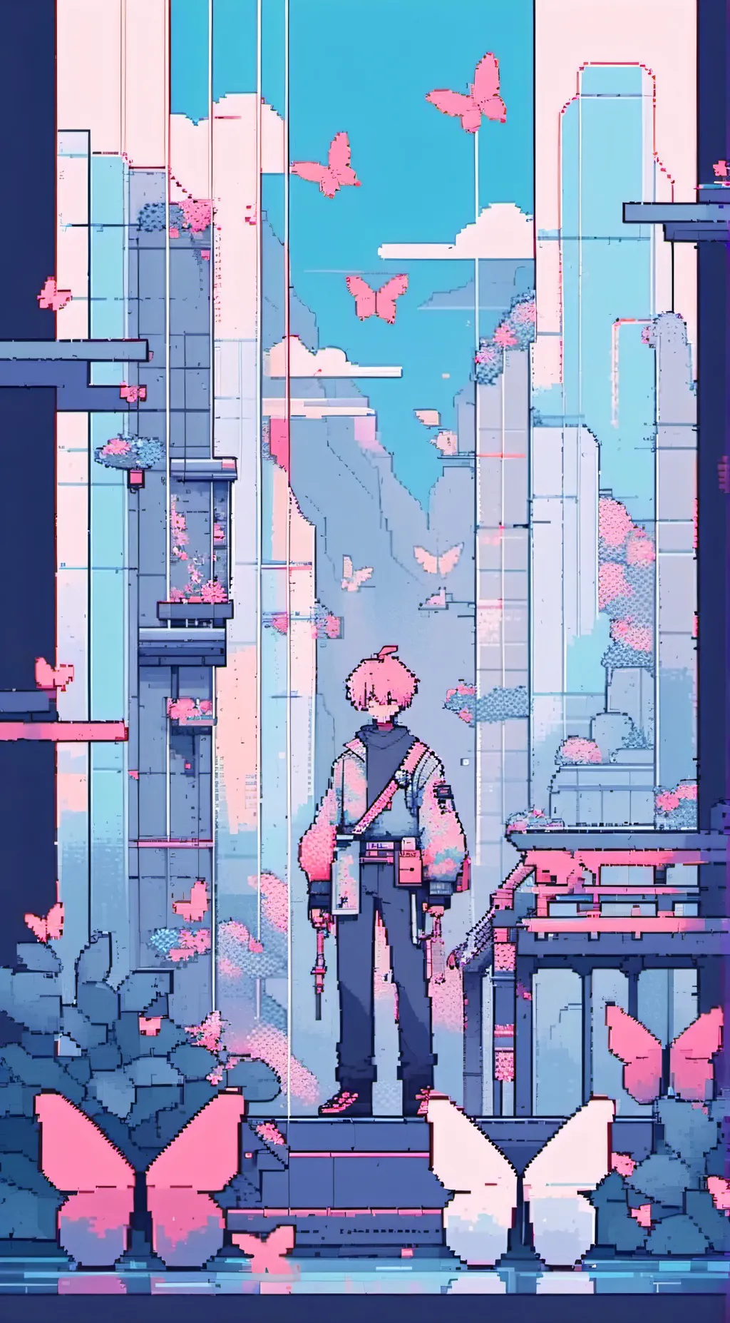 ai character: red and yellow background