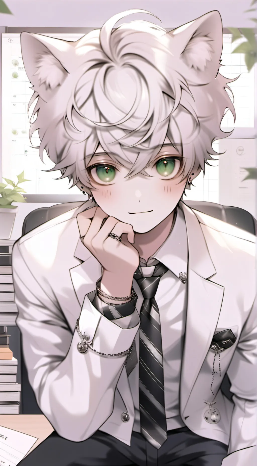 ai character: Agent Kitty  background