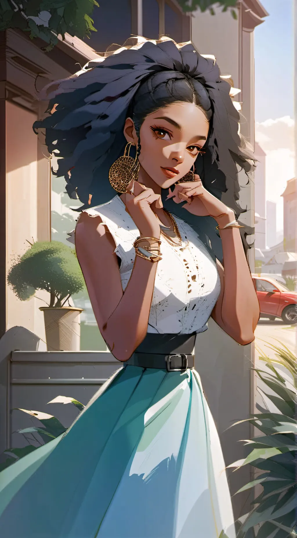 ai character: Kayla background