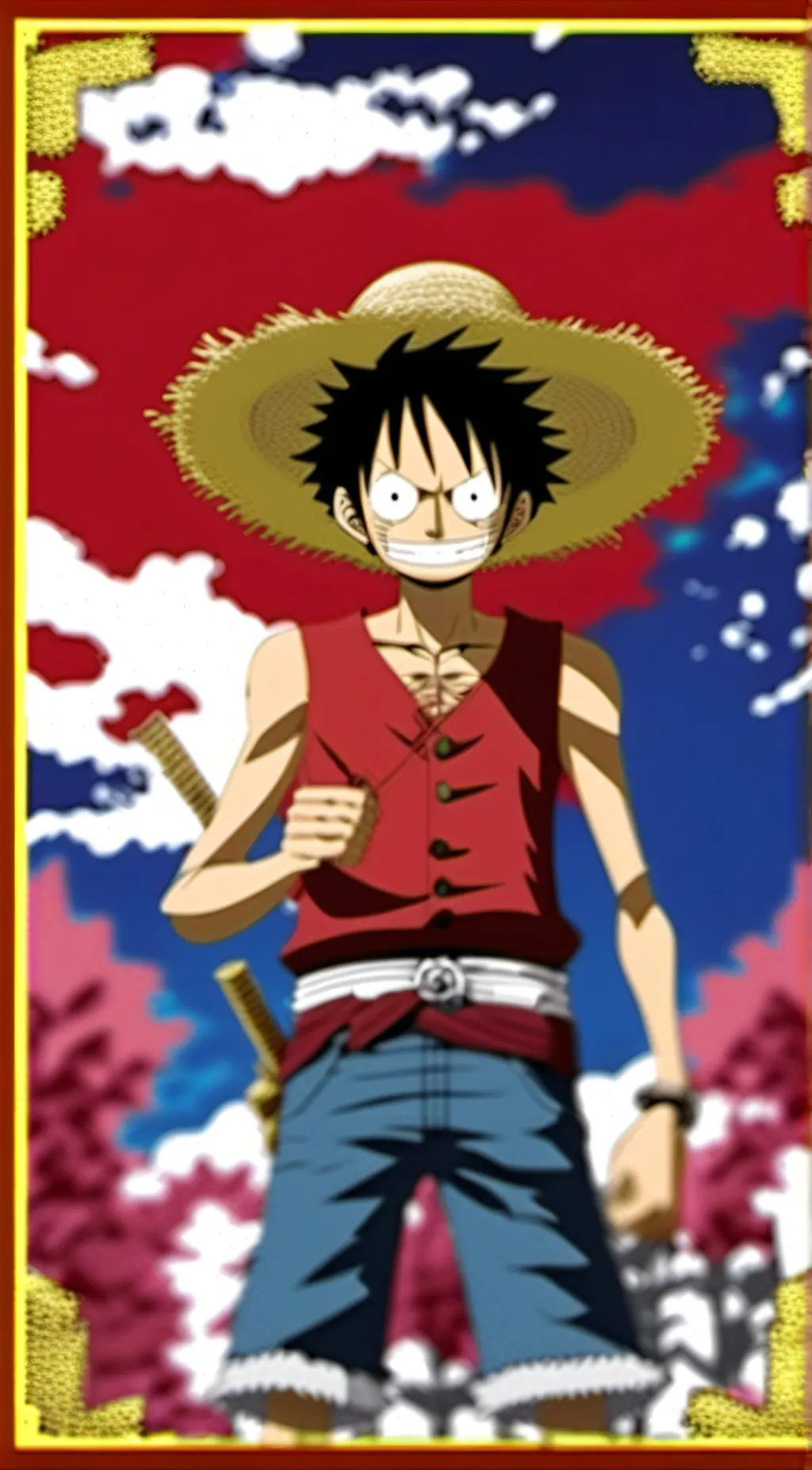 ai character: Monkey D. Luffy background