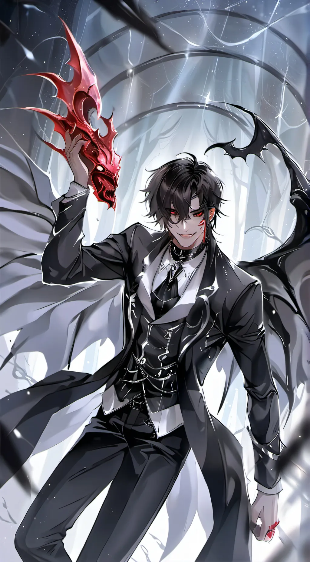 ai character: red storm  background