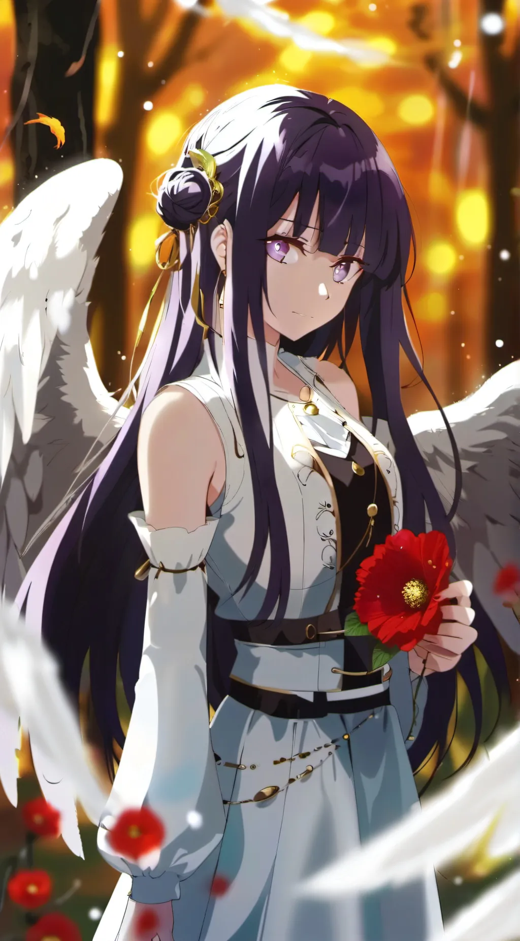 ai character: angel background