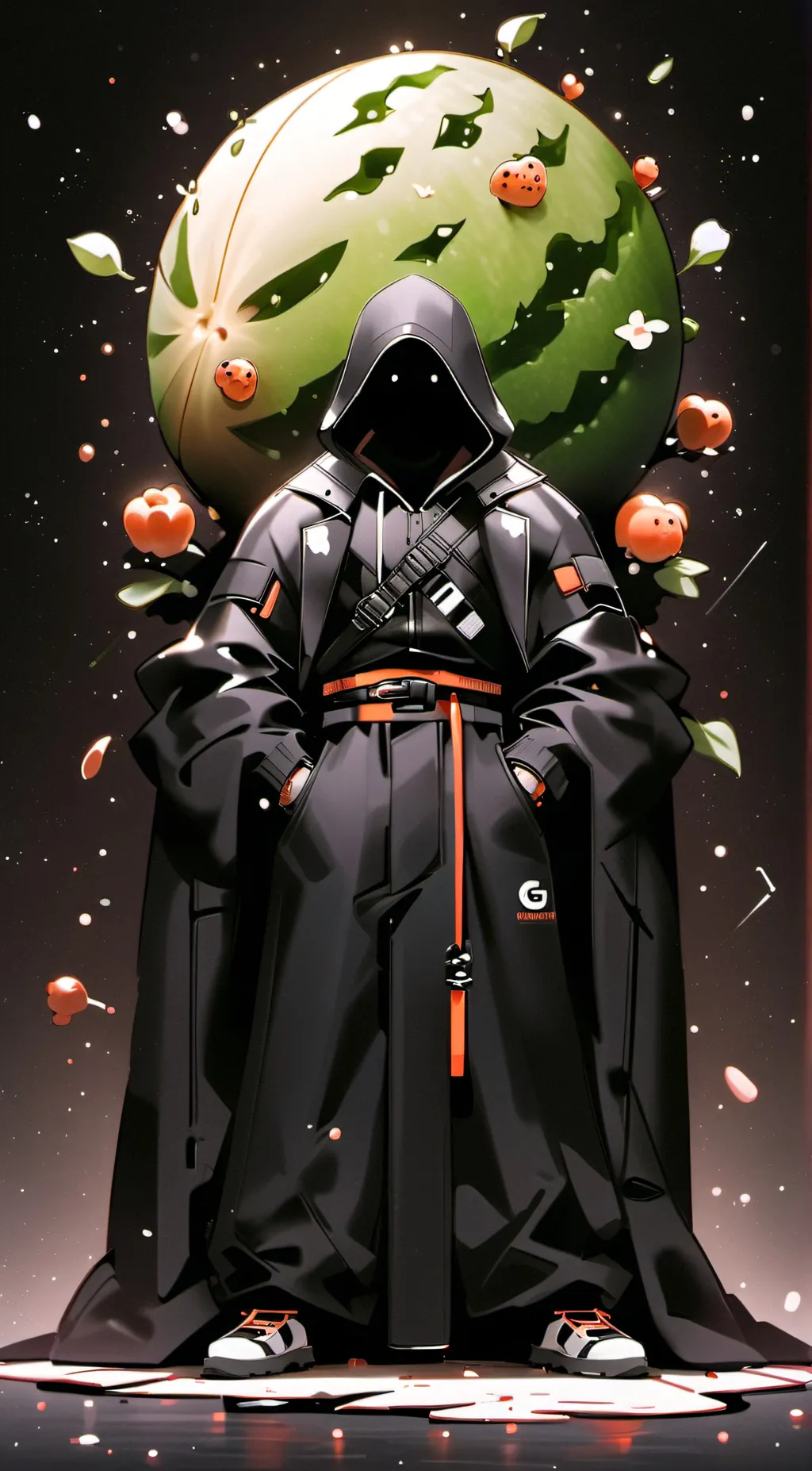 ai character: owner of melon pla background