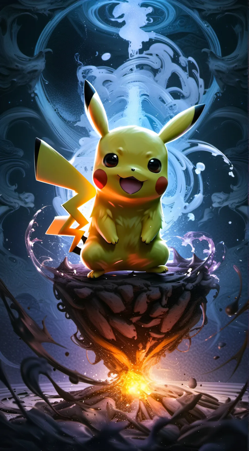 ai character: Pikachu background
