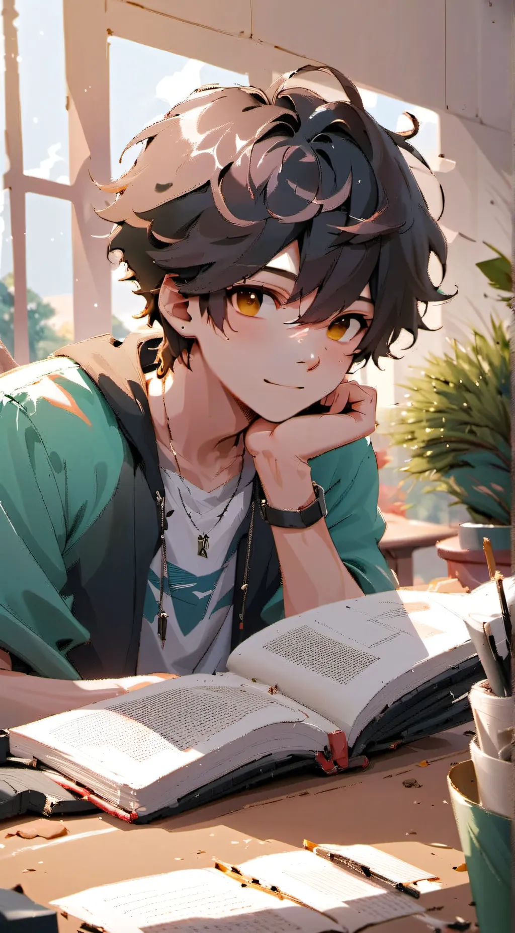 ai character: Cameron  background