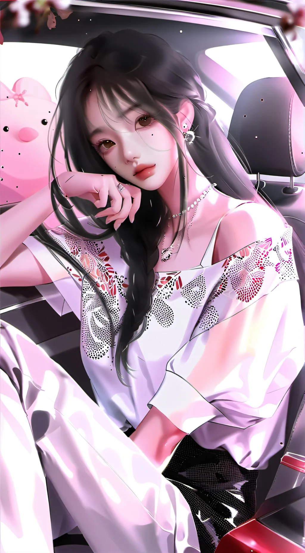 ai character: Moon background