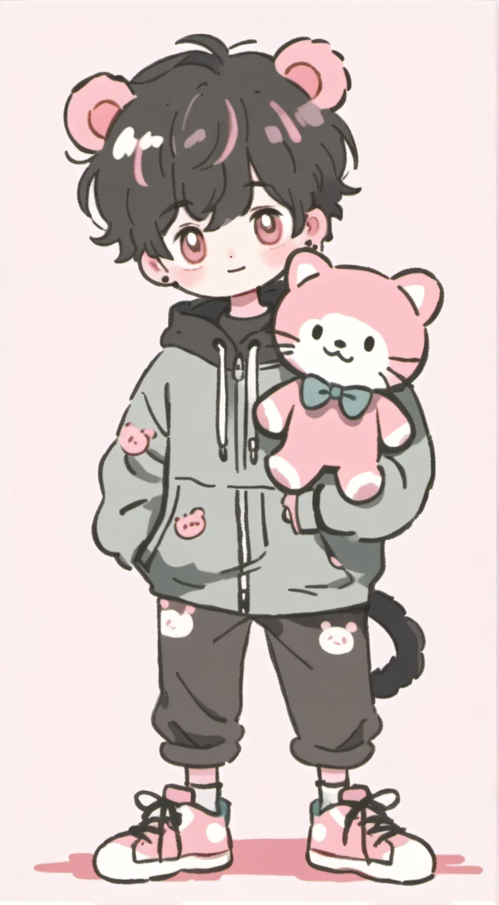 ai character: B3@nz background