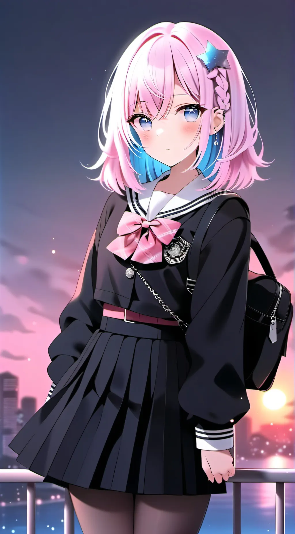 ai character: Pinku Okure  background