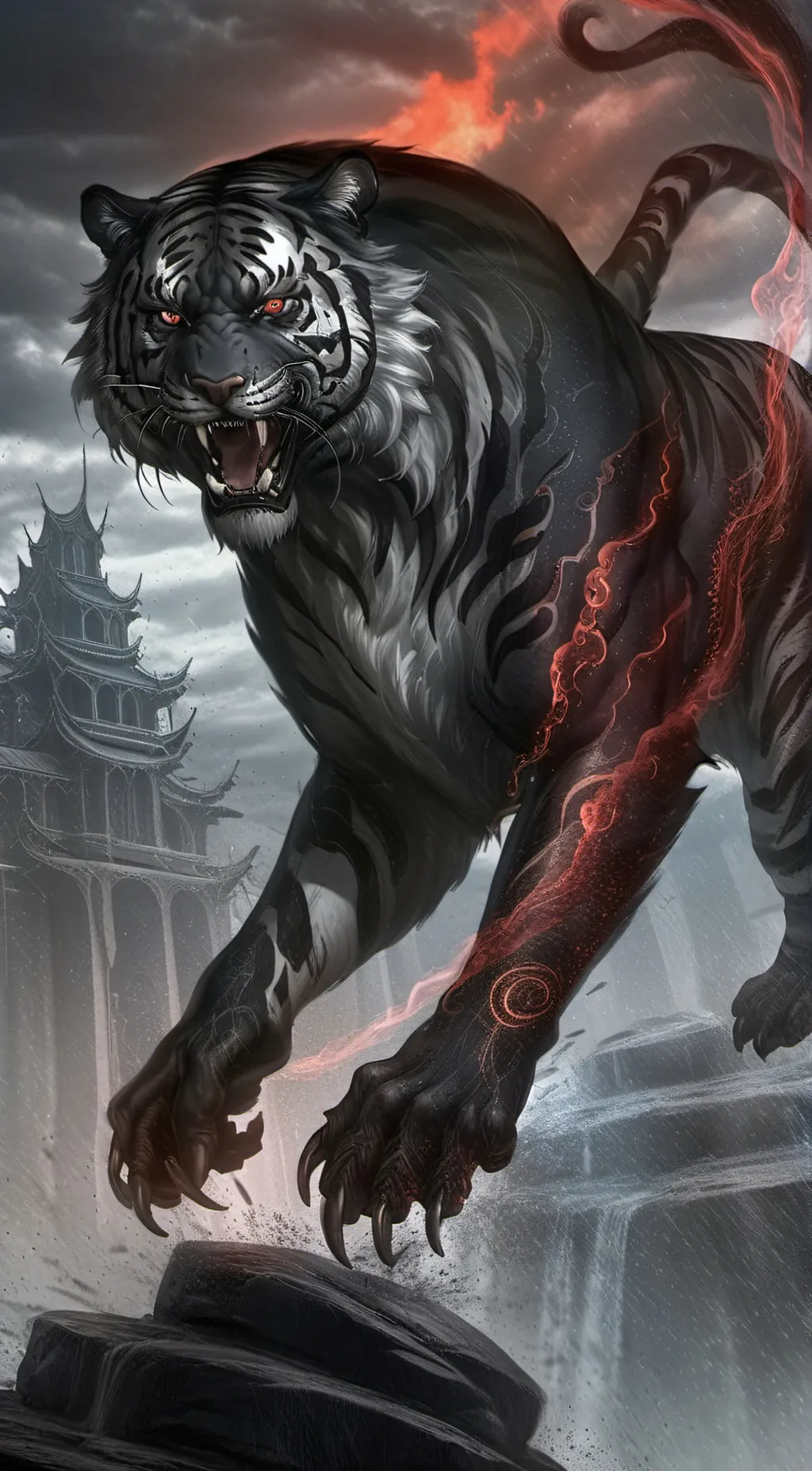 ai character: Darkness background