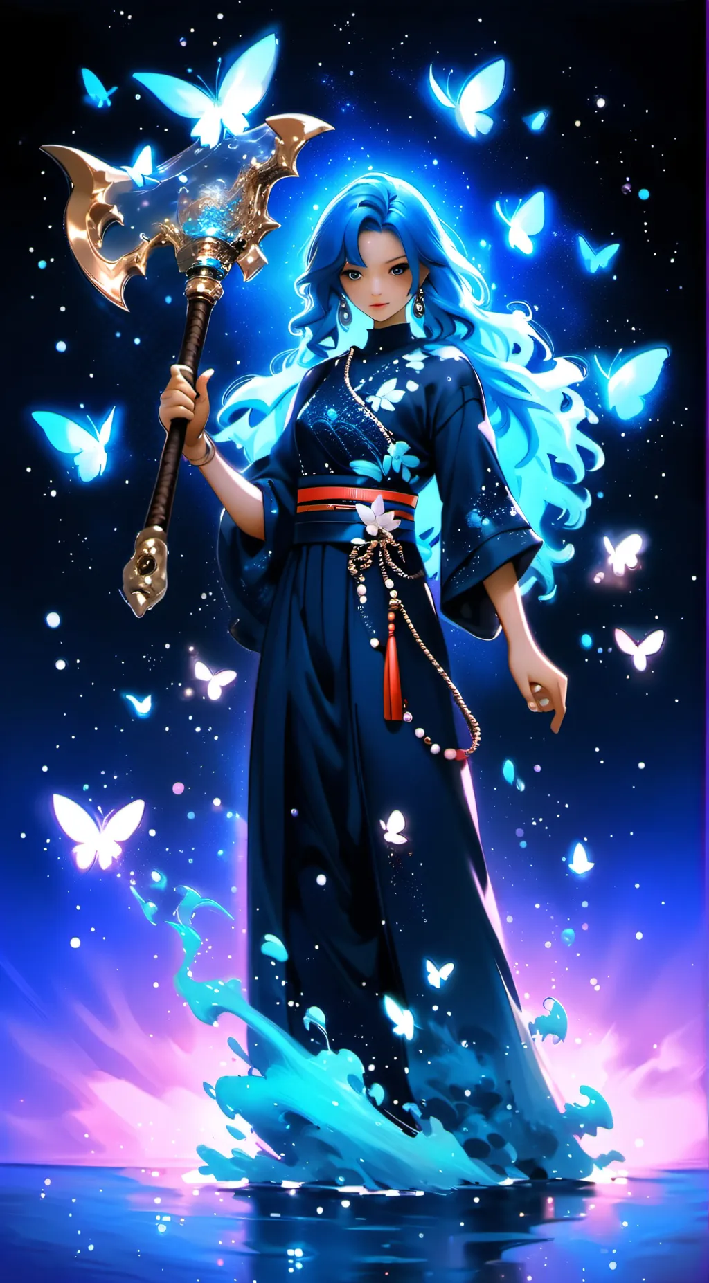 ai character: Mha camping background