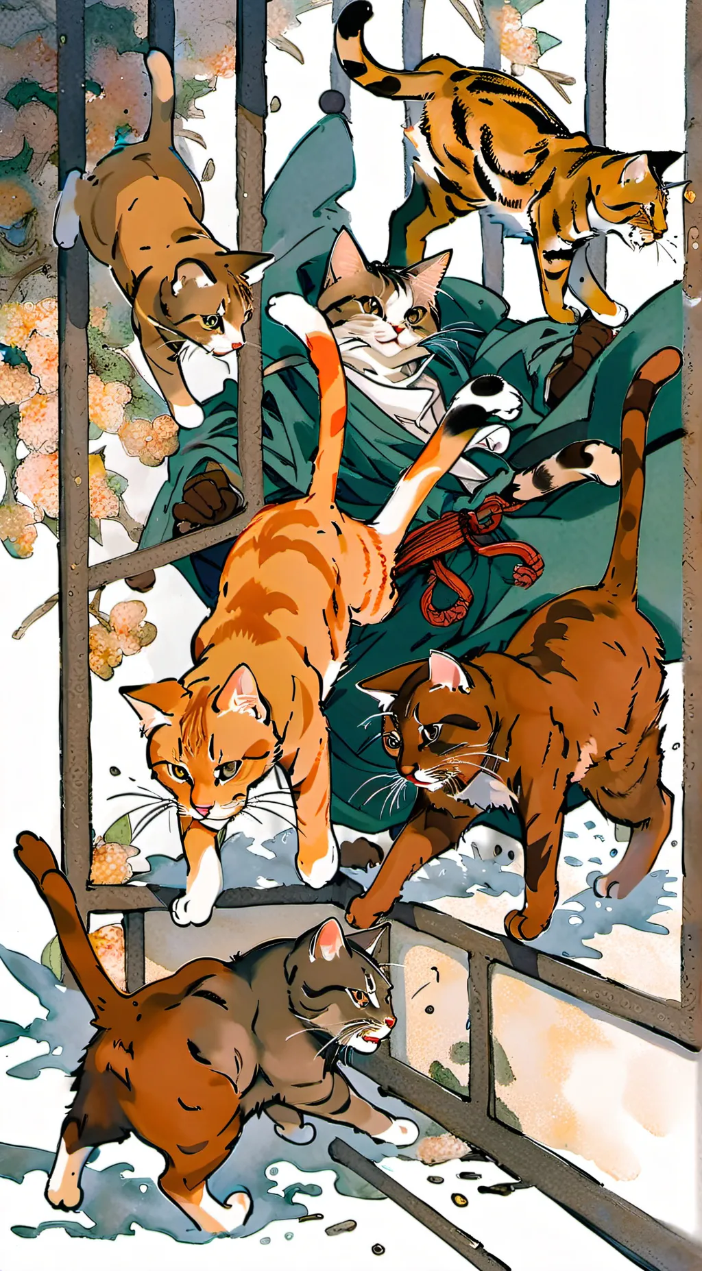 ai character: Calico background