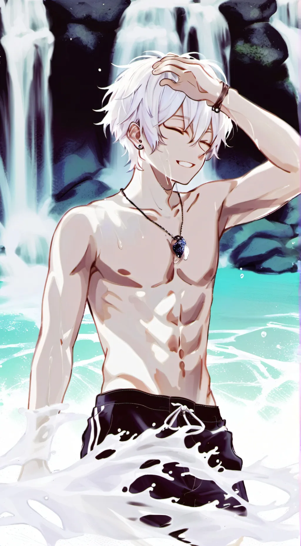 ai character: 🌊Tsunami🌊 background