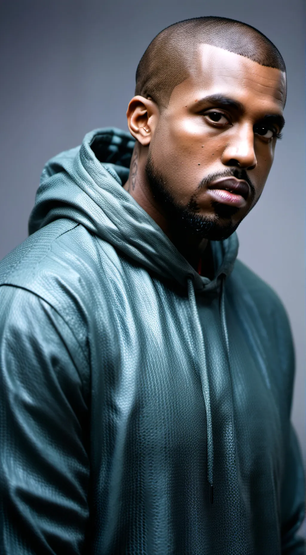 ai character: Kanye West background