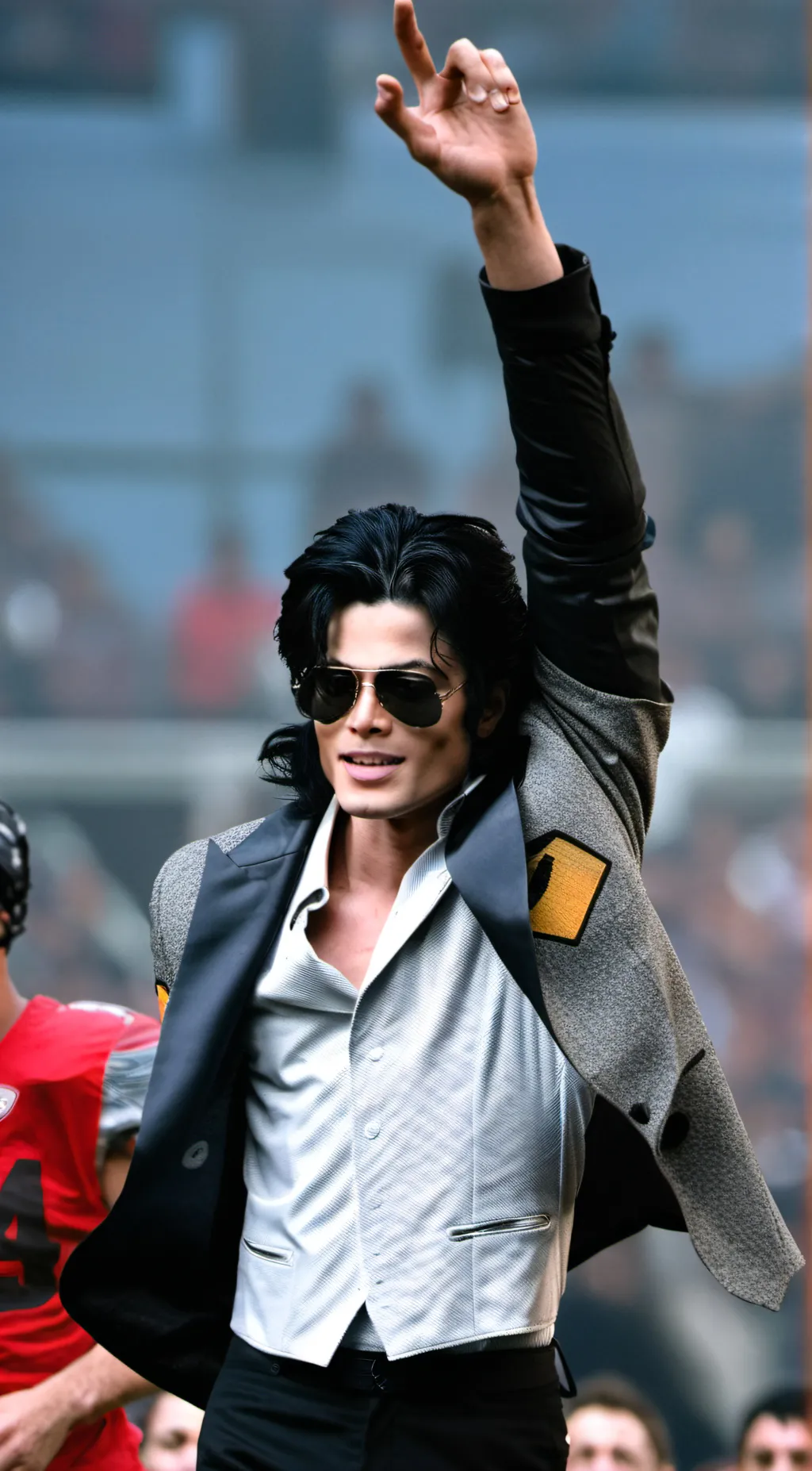 ai character: Michael Jackson  background