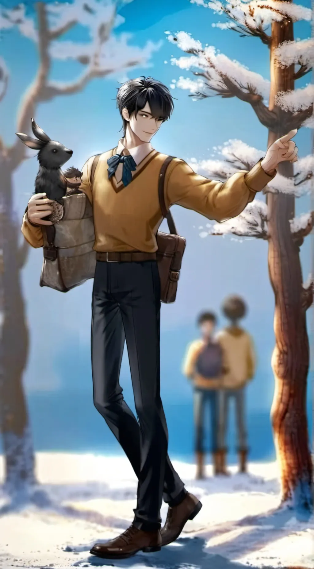 ai character: Pinocchio  background