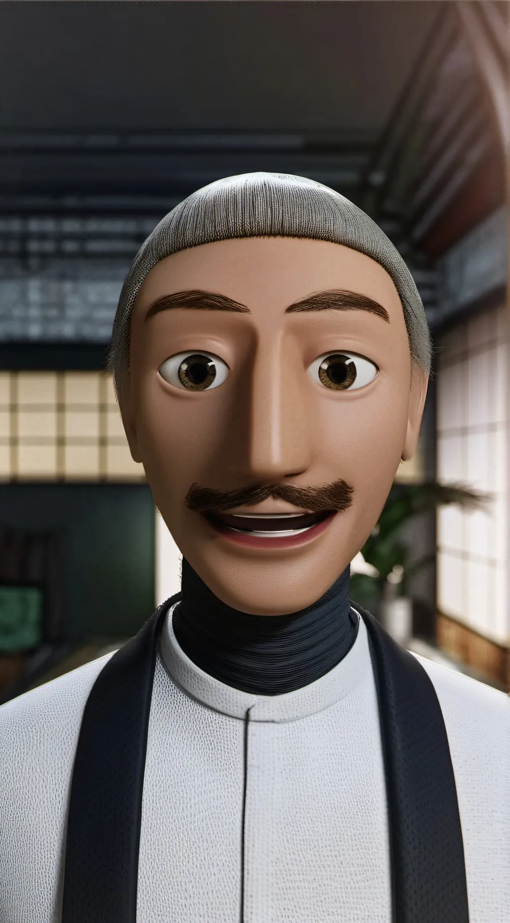 ai character: baldy background