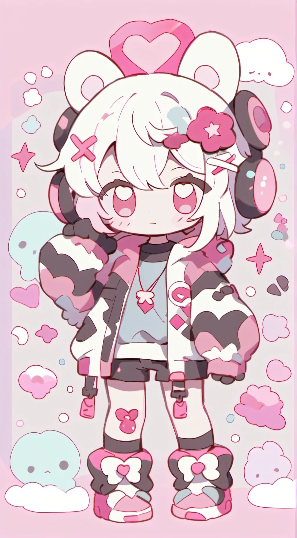 ai character: Viny background