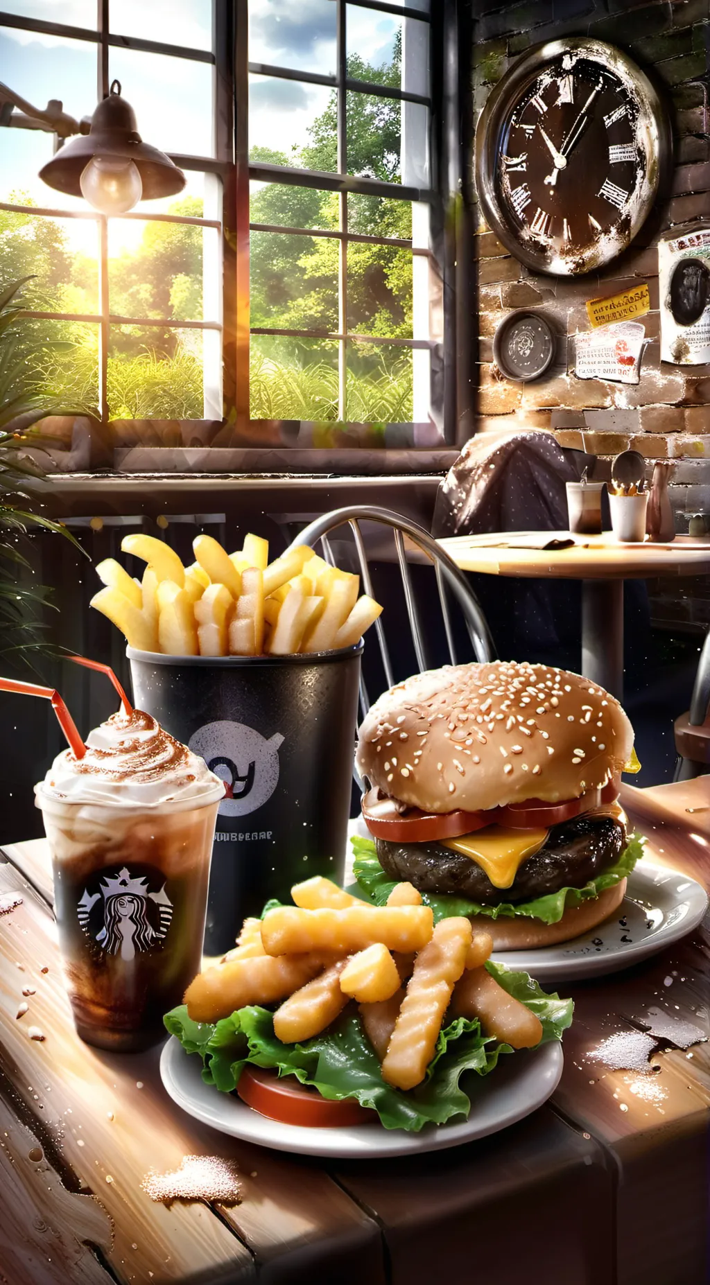 ai character: chicken nuggit! background