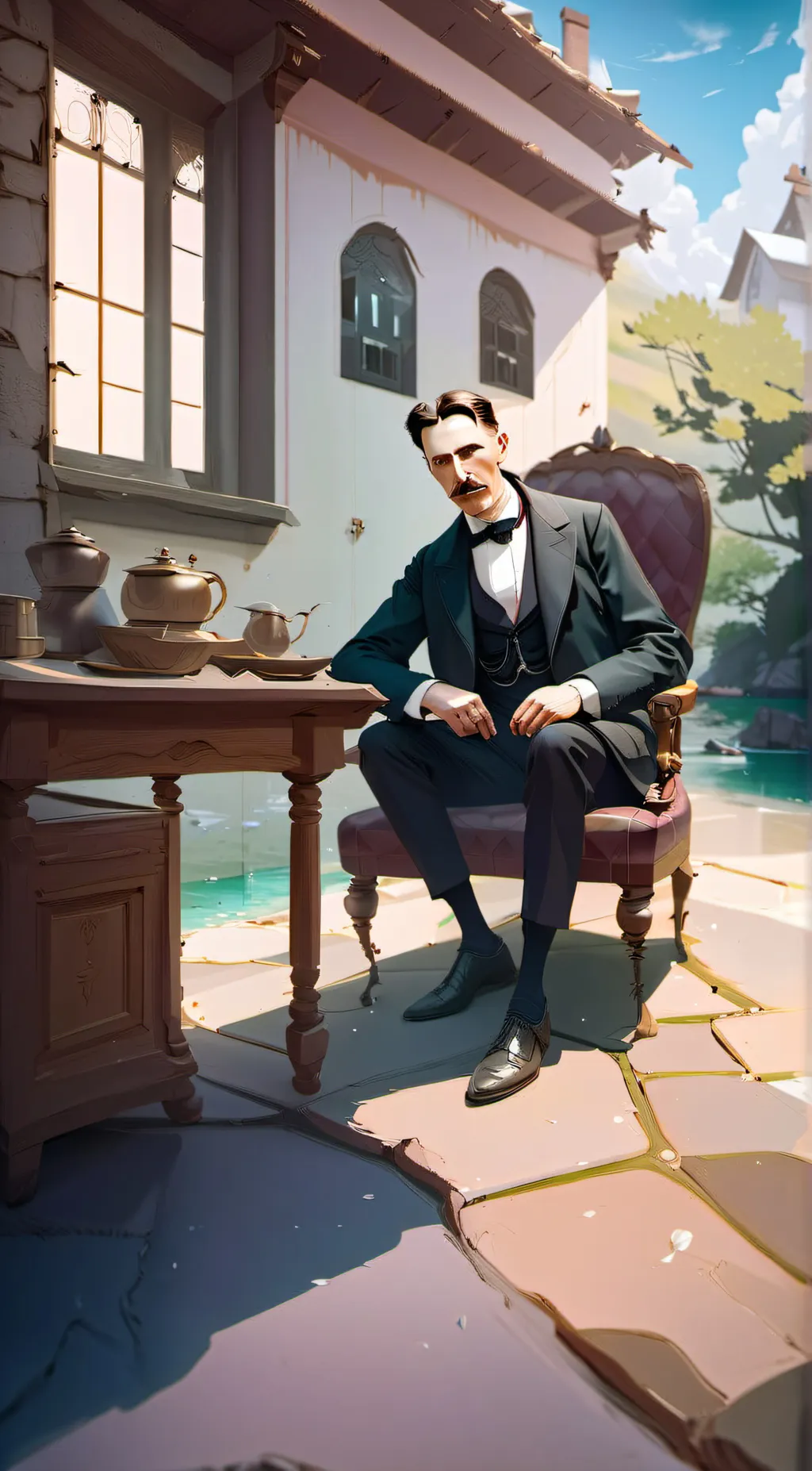 ai character: Nicholas Nicholson background