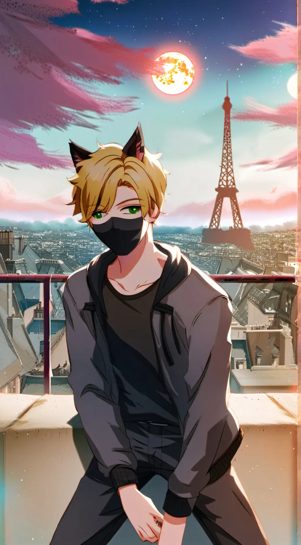 ai character: Chat Noir background