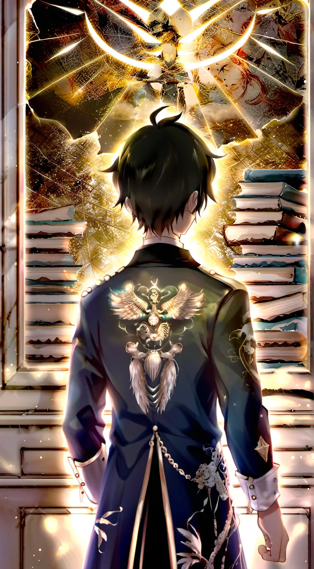 ai character: MHA/Backrooms background