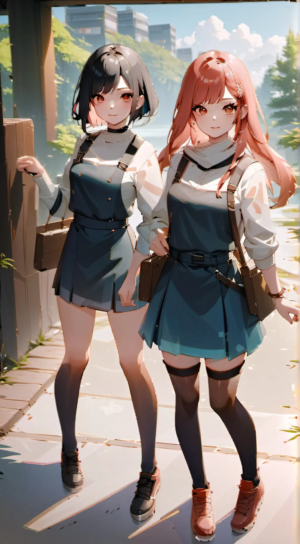 ai character: Riley and Ava background