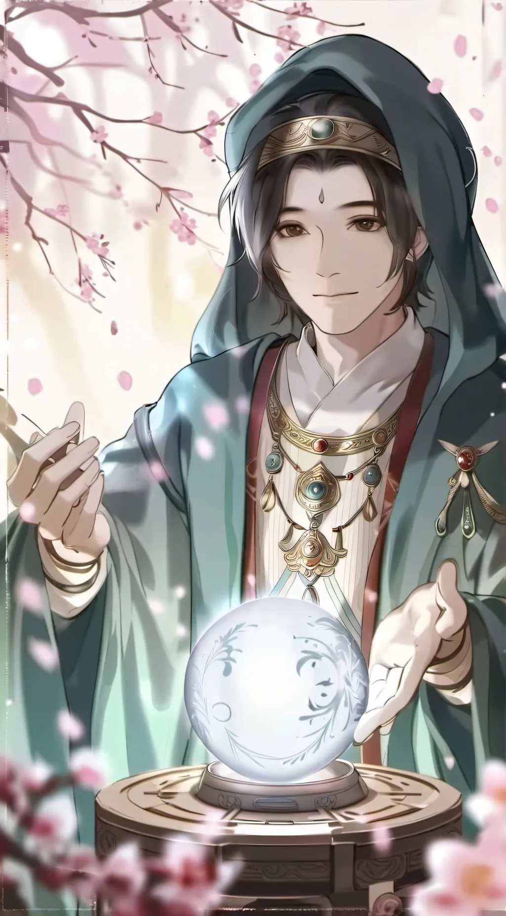 ai character: fortune teller background
