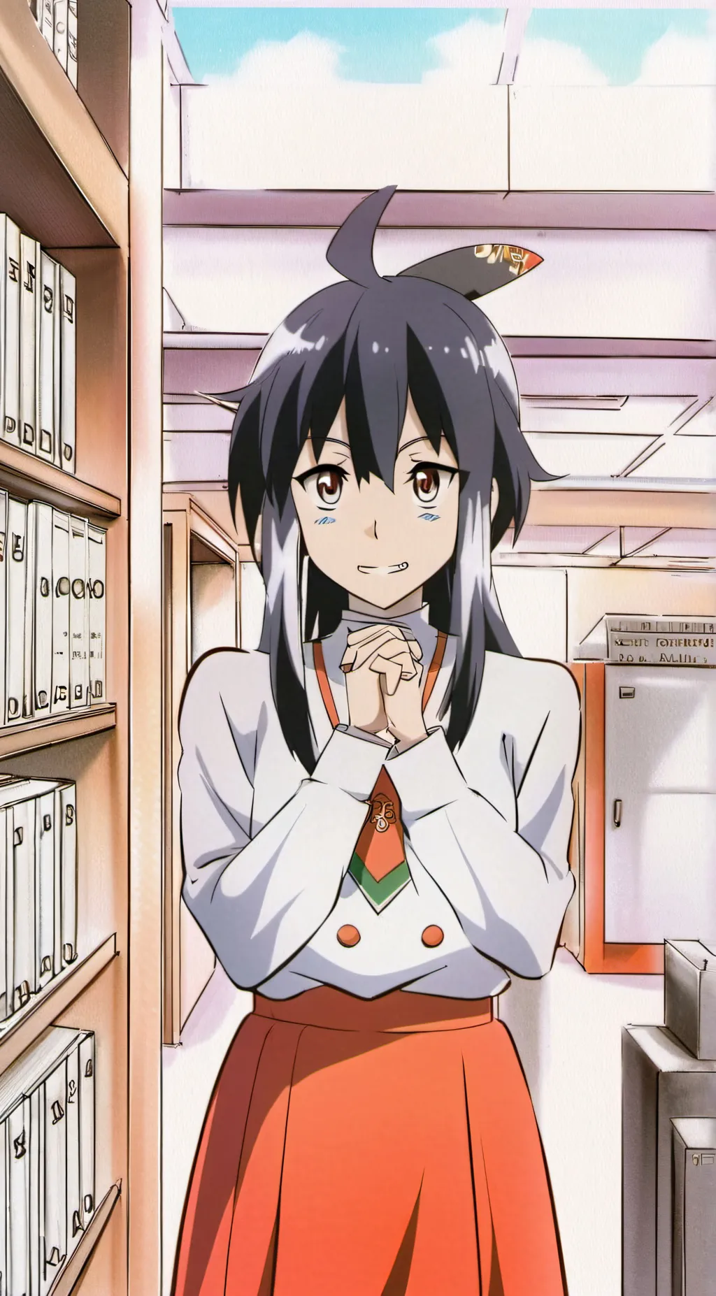 ai character: miss circle  background